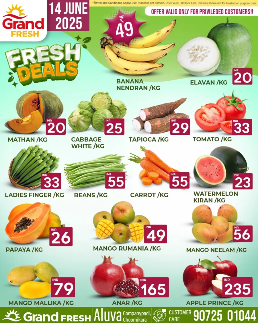 Fresh Fruits & Veggies – Big Savings Daily! In Grand Hypermarket Ernakulam