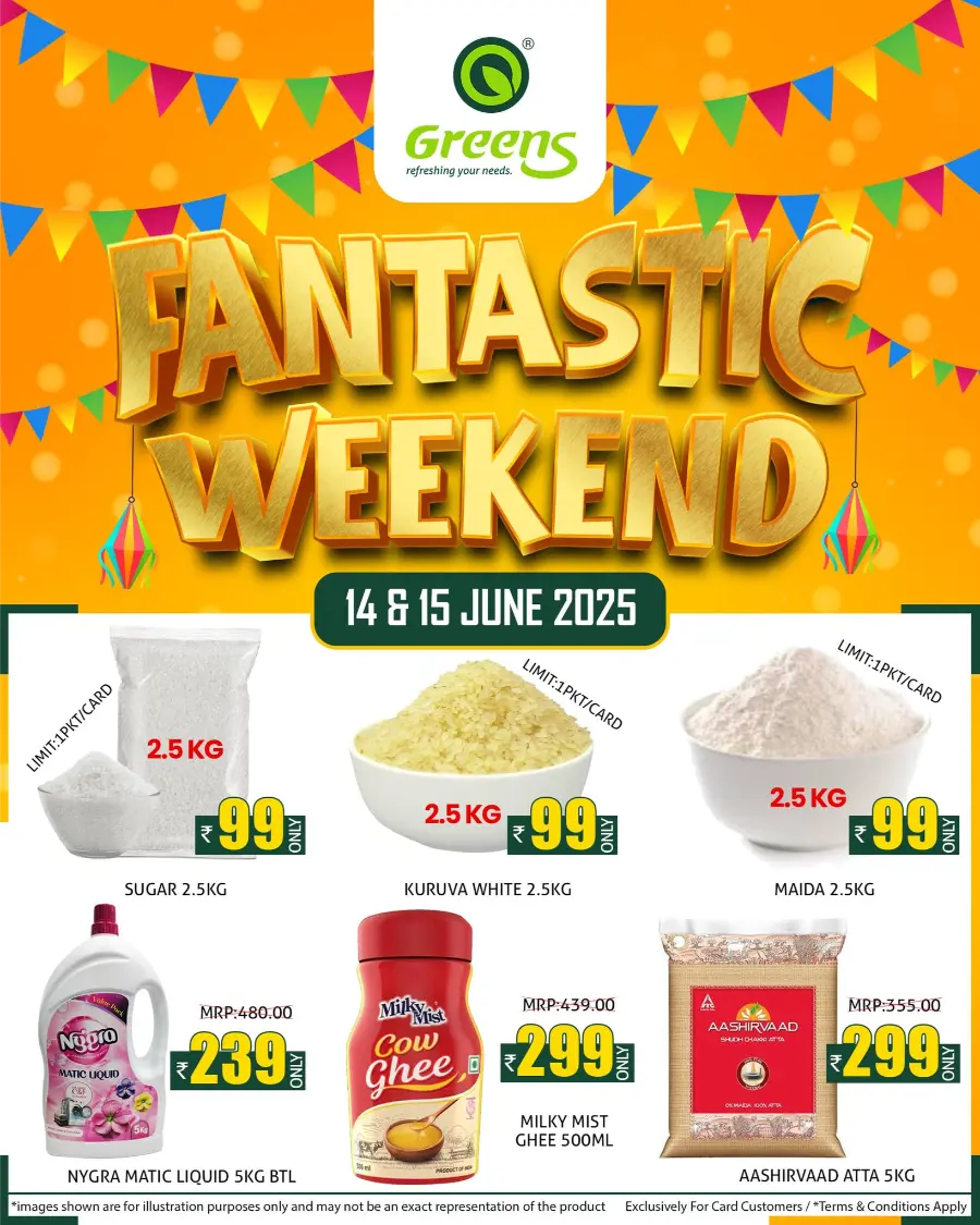 Fantastic Weekend Sale – Shop & Save Big! In Greens Hypermarket Kannur