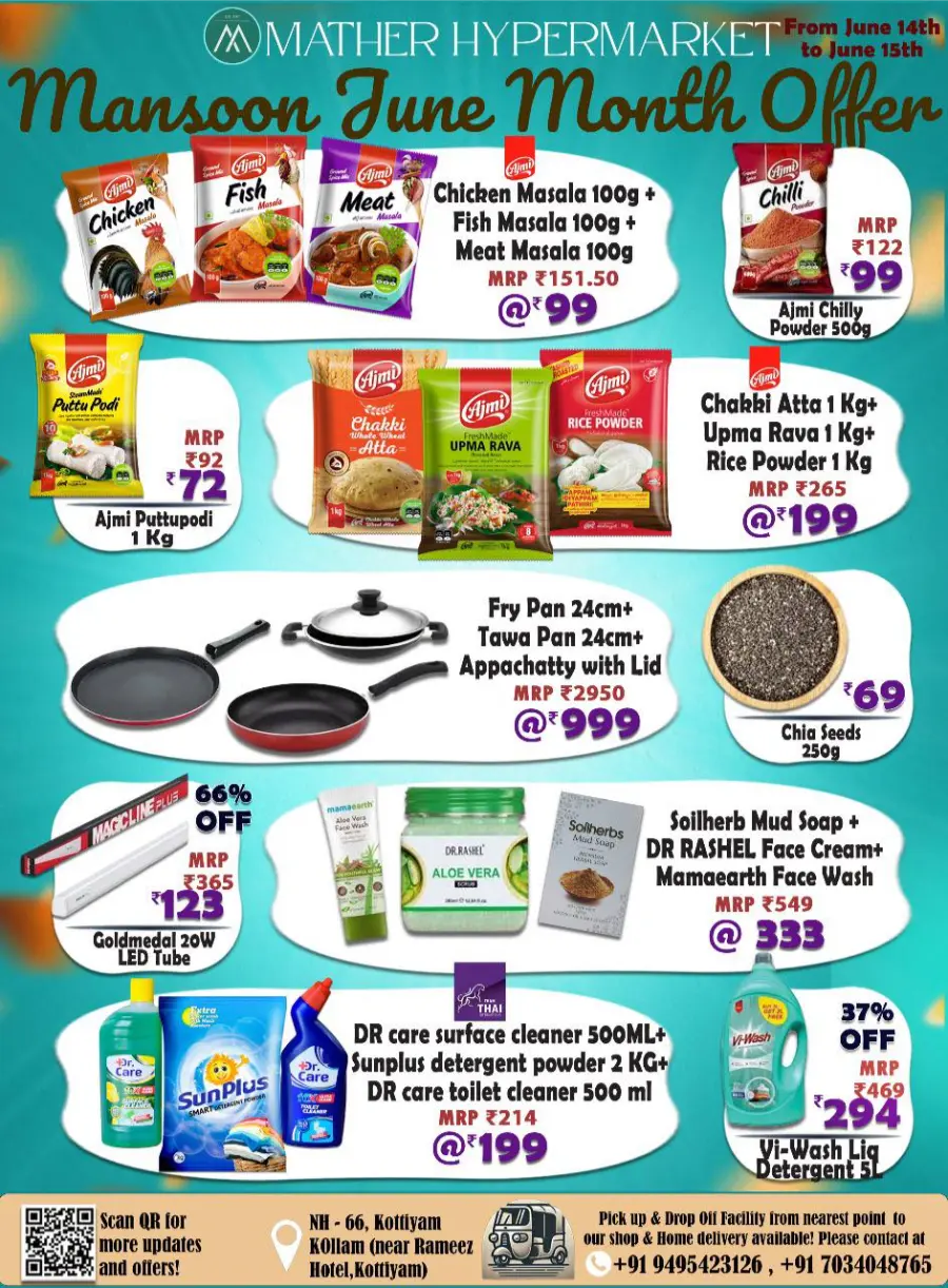 June Dhamaka Sale – Up to 50% Off! In Mather Hypermarket Kollam