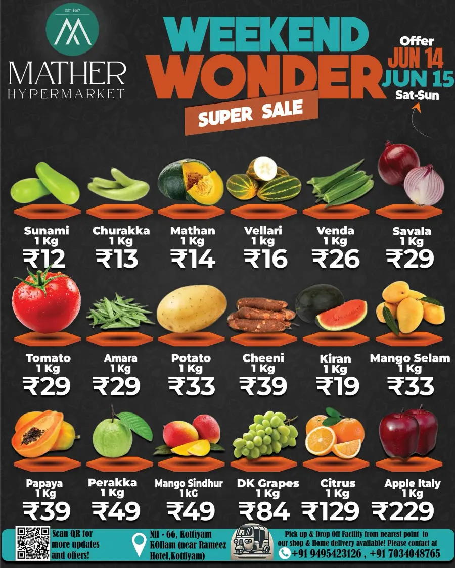 June Dhamaka Sale – Up to 50% Off! In Mather Hypermarket Kollam