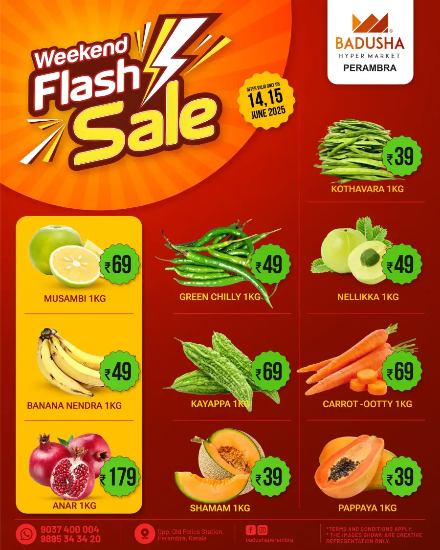 Weekend Flash Sale – Hurry, Limited Time! In Badusha Hypermarket Calicut