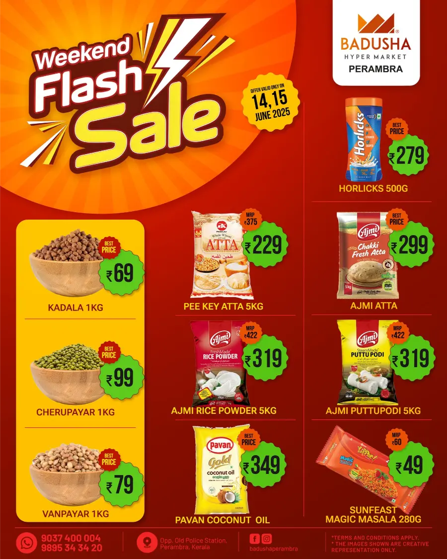 Weekend Only Flash Sale – Up to 70% OFF! In Badusha Hypermarket Calicut