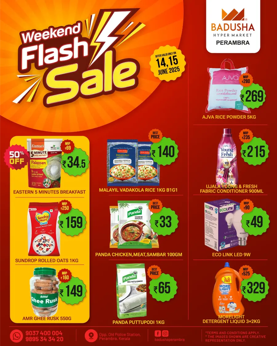 Weekend Only Flash Sale – Up to 70% OFF! In Badusha Hypermarket Calicut