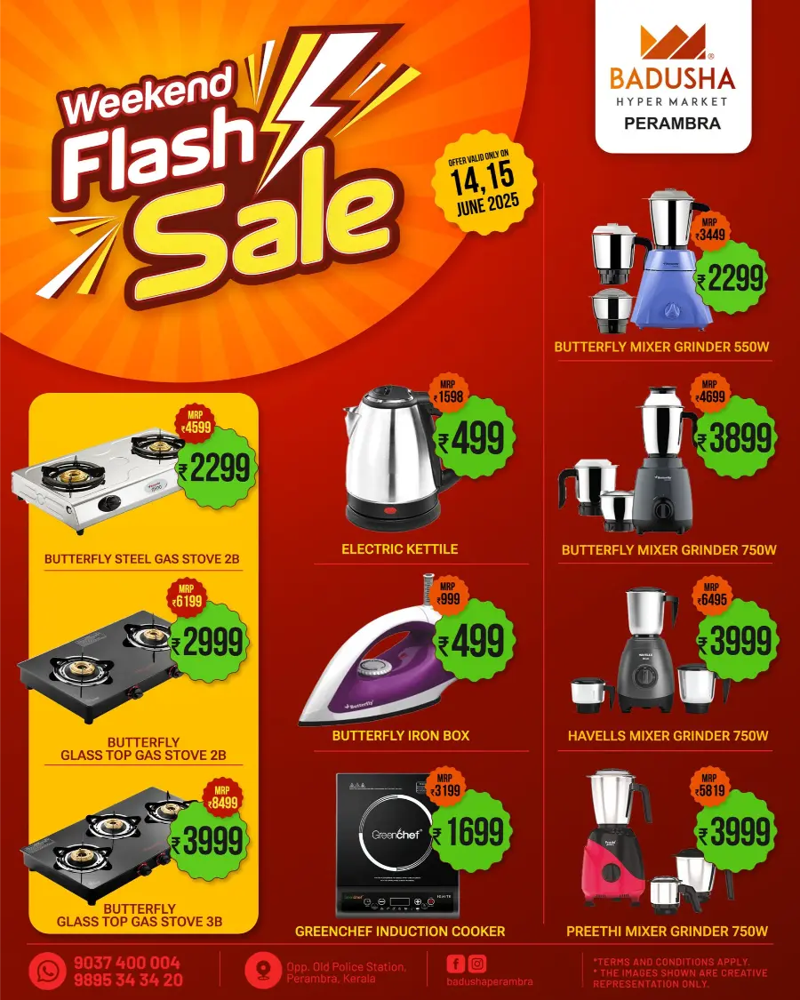Weekend Only Flash Sale – Up to 70% OFF! In Badusha Hypermarket Calicut