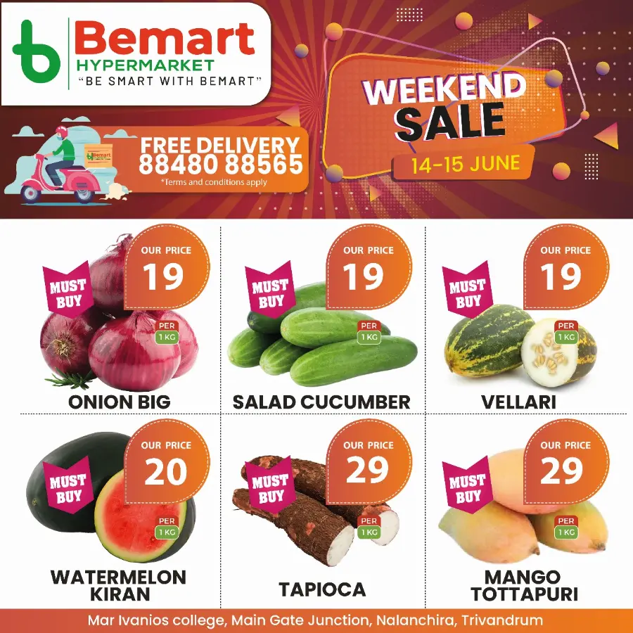 Weekend Offer – Big Savings Now On! In Bemart Hypermarket Trivandrum
