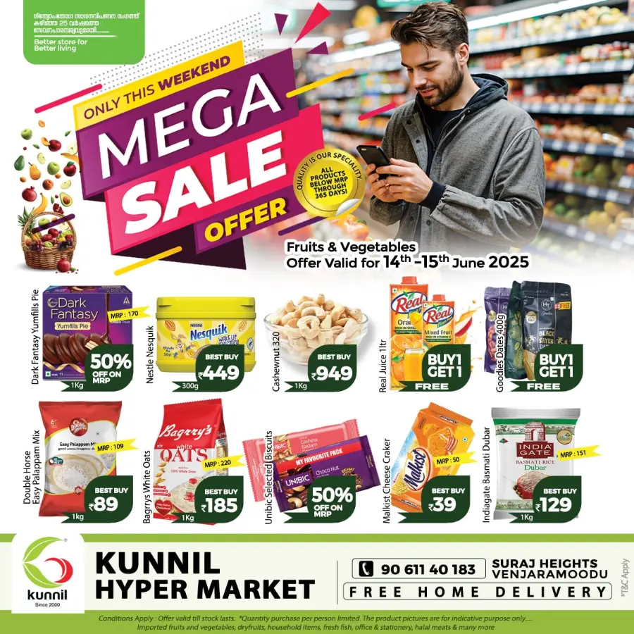 Mega Sale In Kunnil Hypermarket Trivandrum