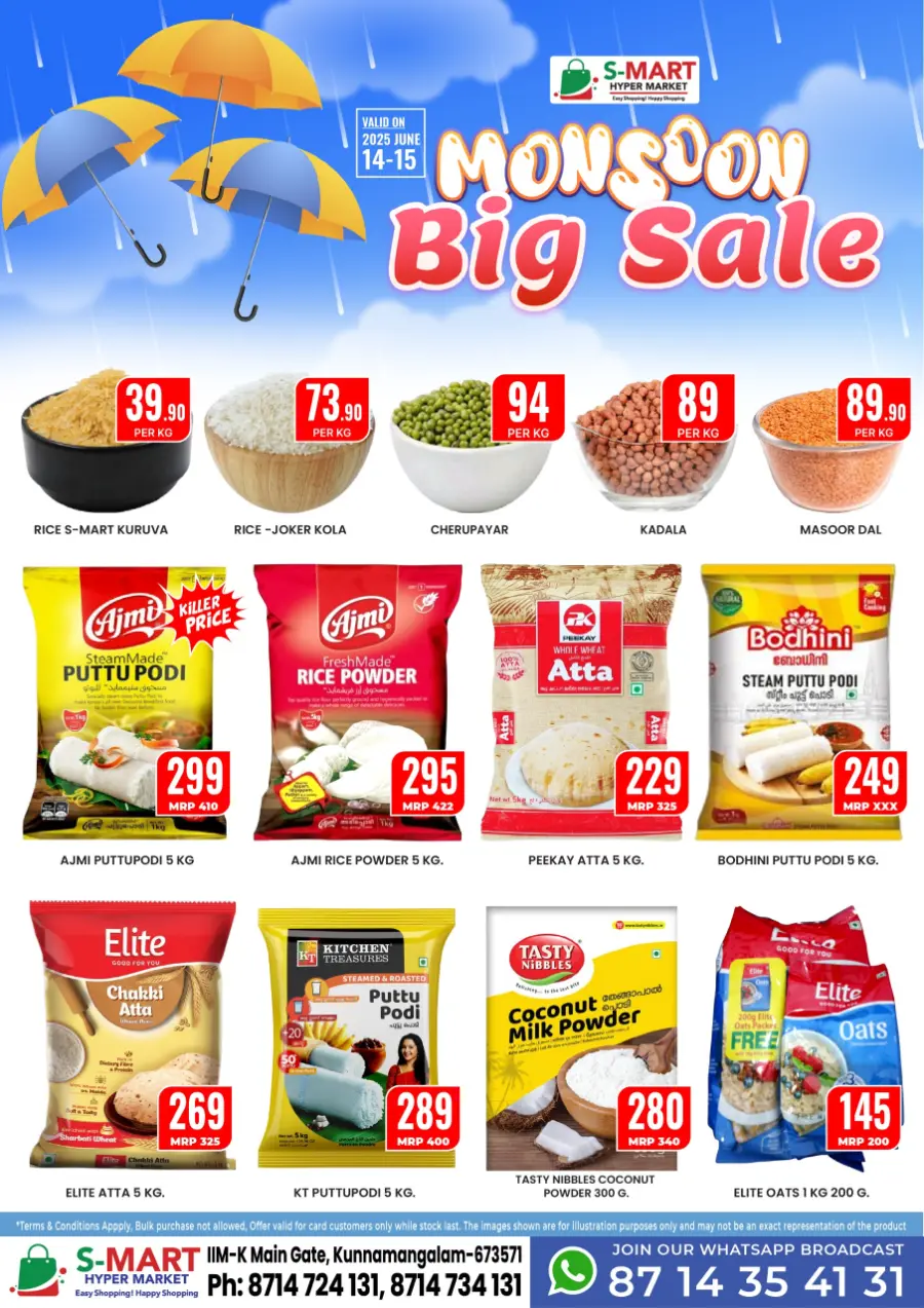 Mansoon Big Sale In S-Mart Hypermarket Calicut