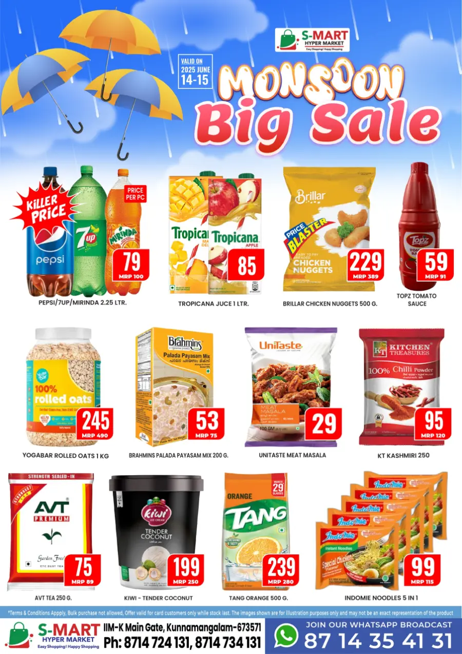 Mansoon Big Sale In S-Mart Hypermarket Calicut