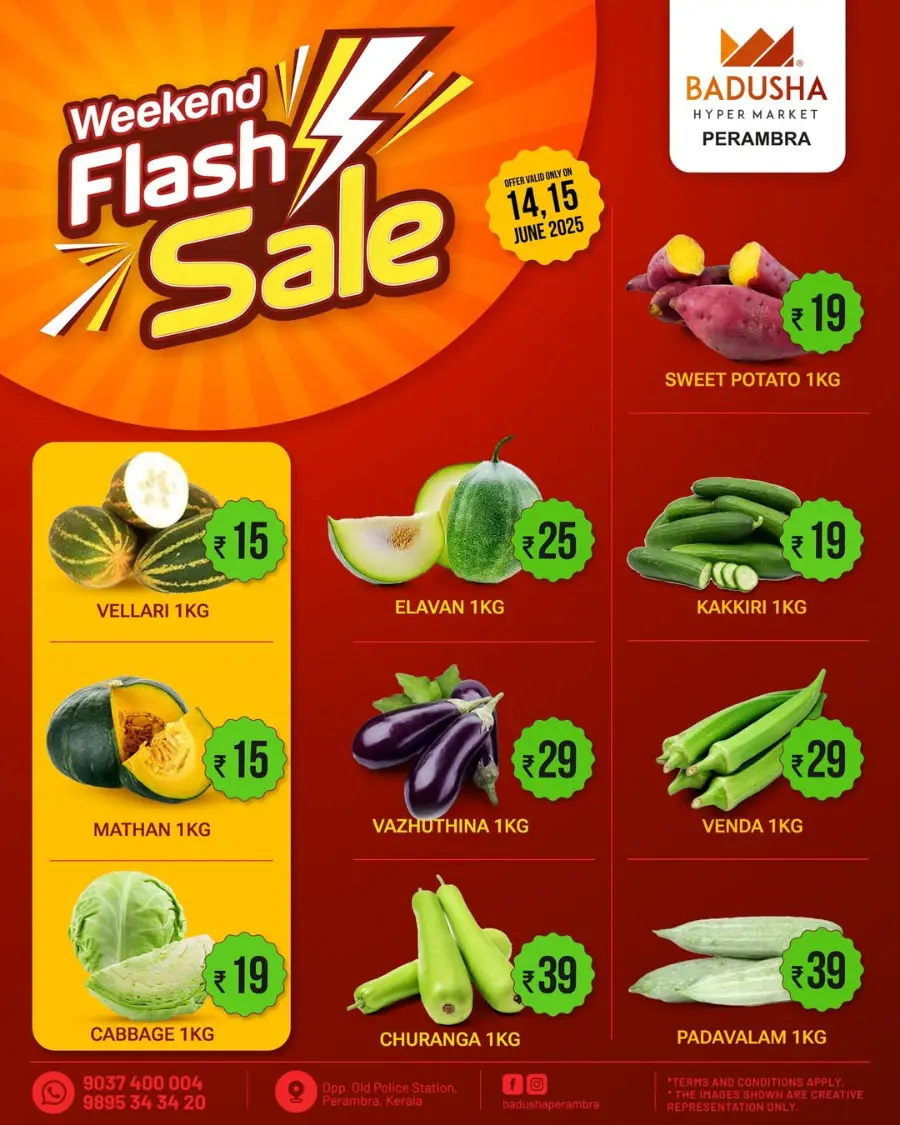 Weekend fresh deal In Badusha Hypermarket Calicut
