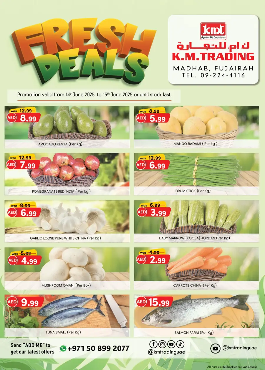 Fresh Deal In K.M Trading Fujairah