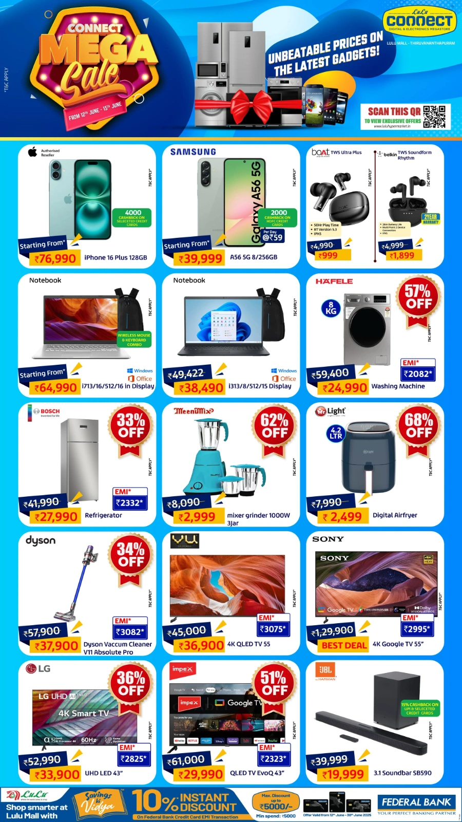 Connect Mega Sale – Up to 60% OFF Tech! In Lulu Hypermarket undefined