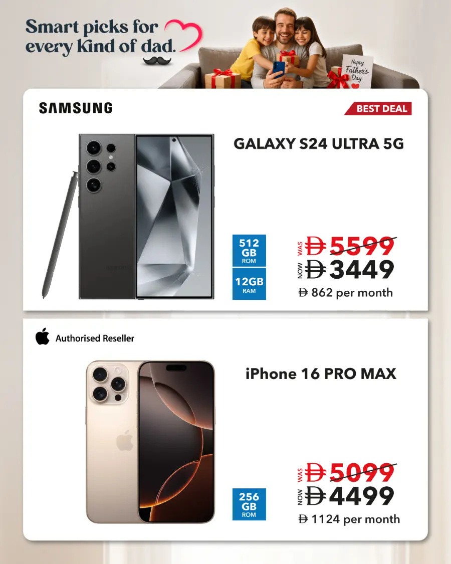 Father’s Day Sale – Shop Now! In Sharaf DG Sharjah / Ajman