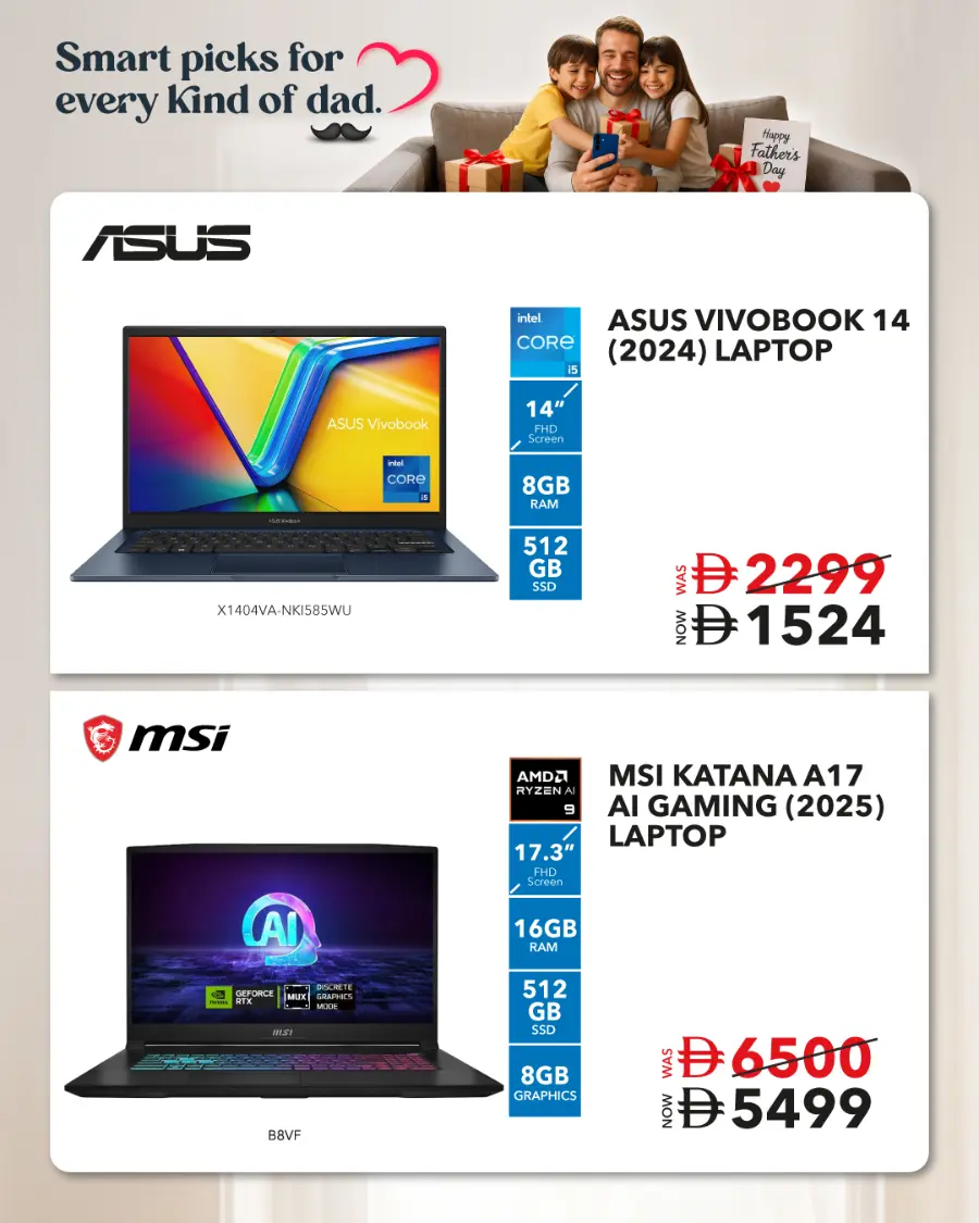 Father’s Day Sale – Shop Now! In Sharaf DG Sharjah / Ajman