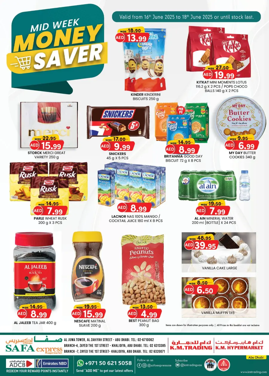 Mid Week Money Saver In SAFA Express Supermarket Abu Dhabi