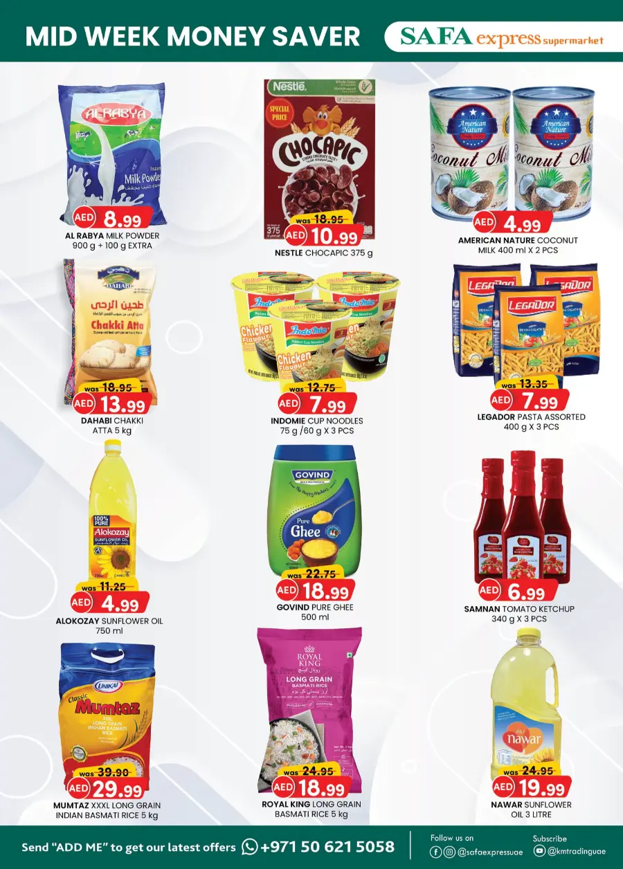 Mid Week Money Saver In SAFA Express Supermarket Abu Dhabi