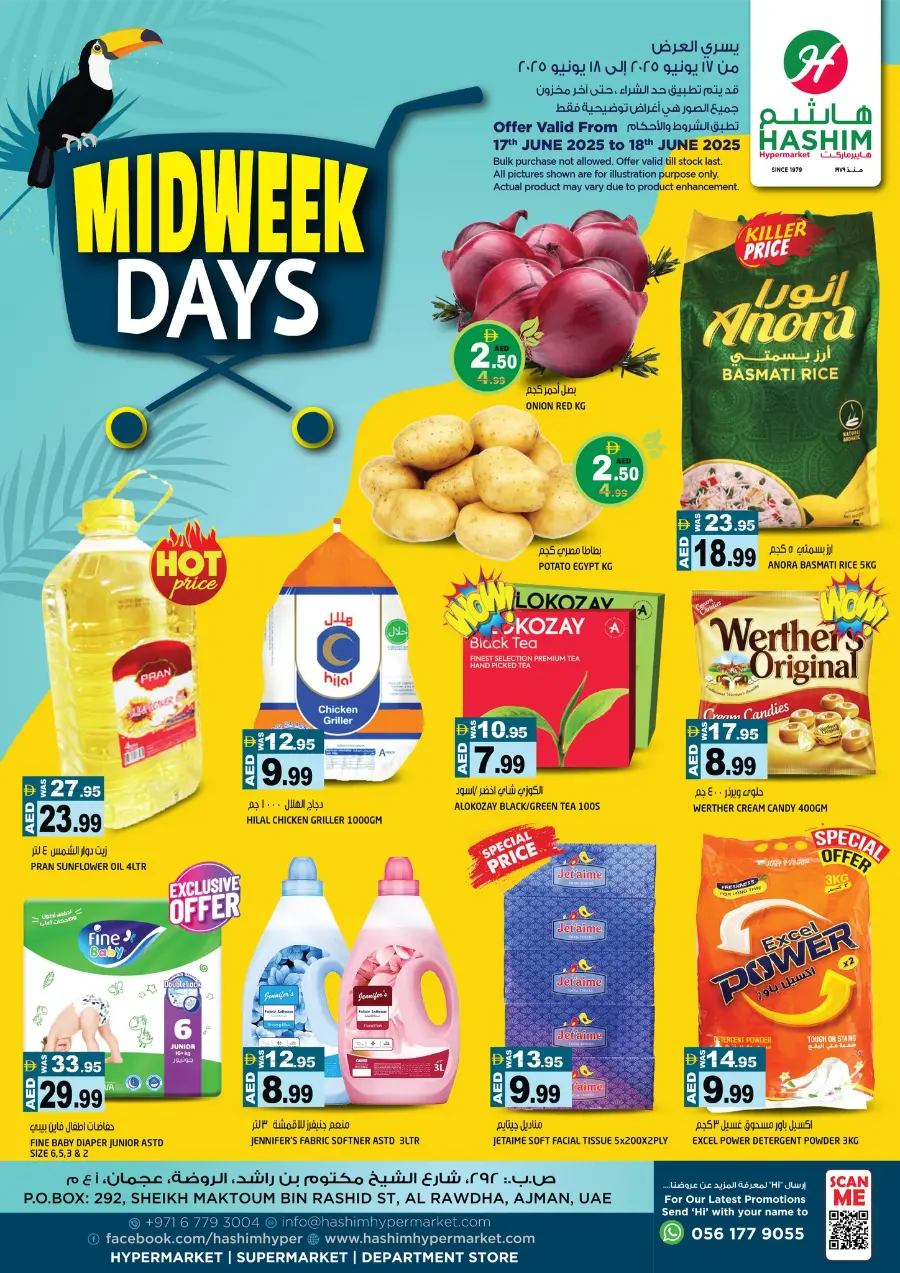 Midweek Deals In Hashim hypermarket Sharjah / Ajman