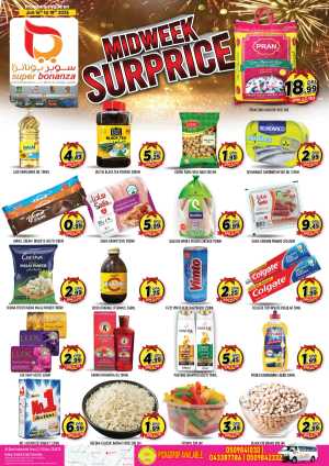 Midweek Surprice Deals In Super Bonanza Dubai