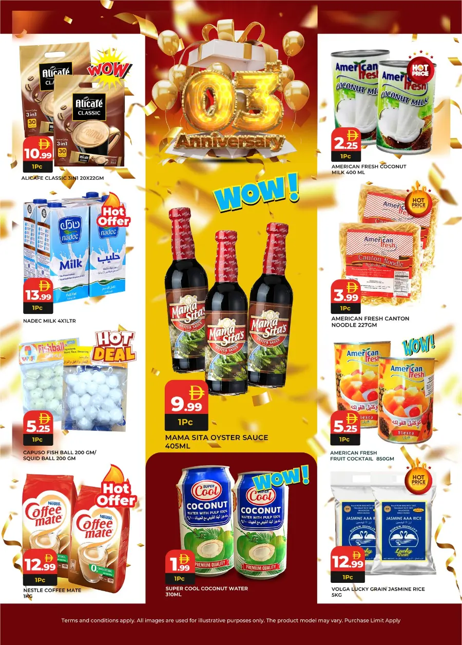 3 Anniversary Offers In Palengke Supermarket Abu Dhabi