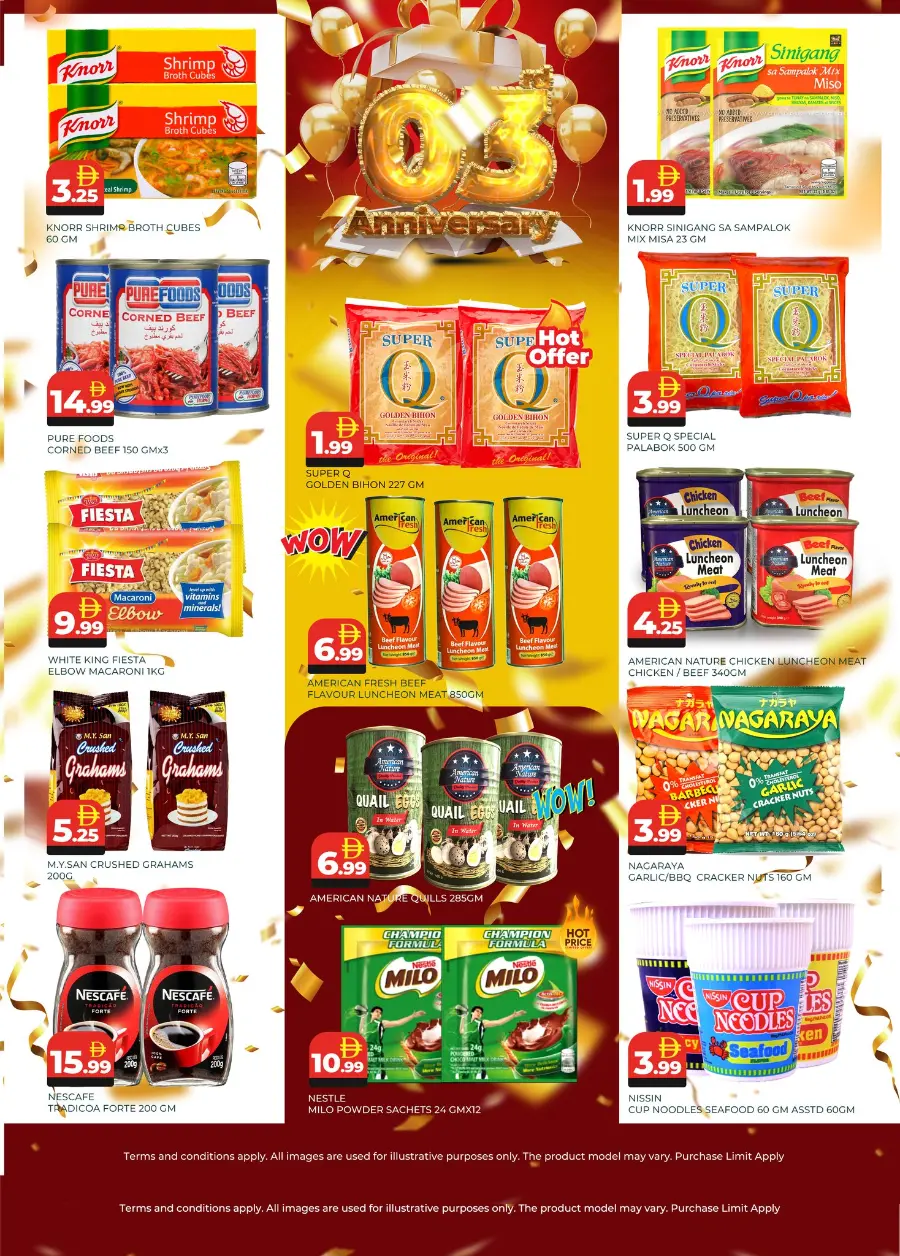 3 Anniversary Offers In Palengke Supermarket Abu Dhabi