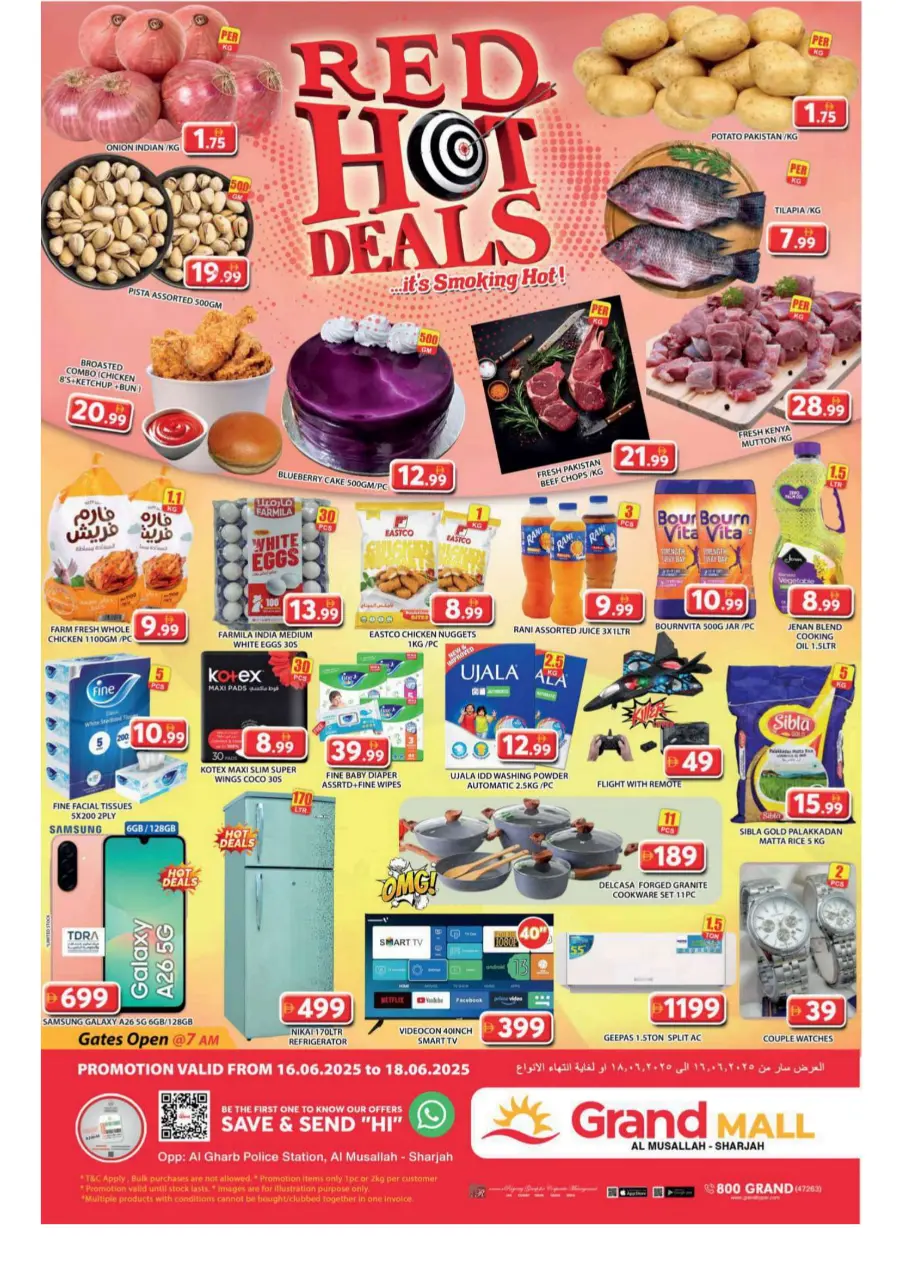 Red Hot Deals In Grand Hypermarket Sharjah / Ajman