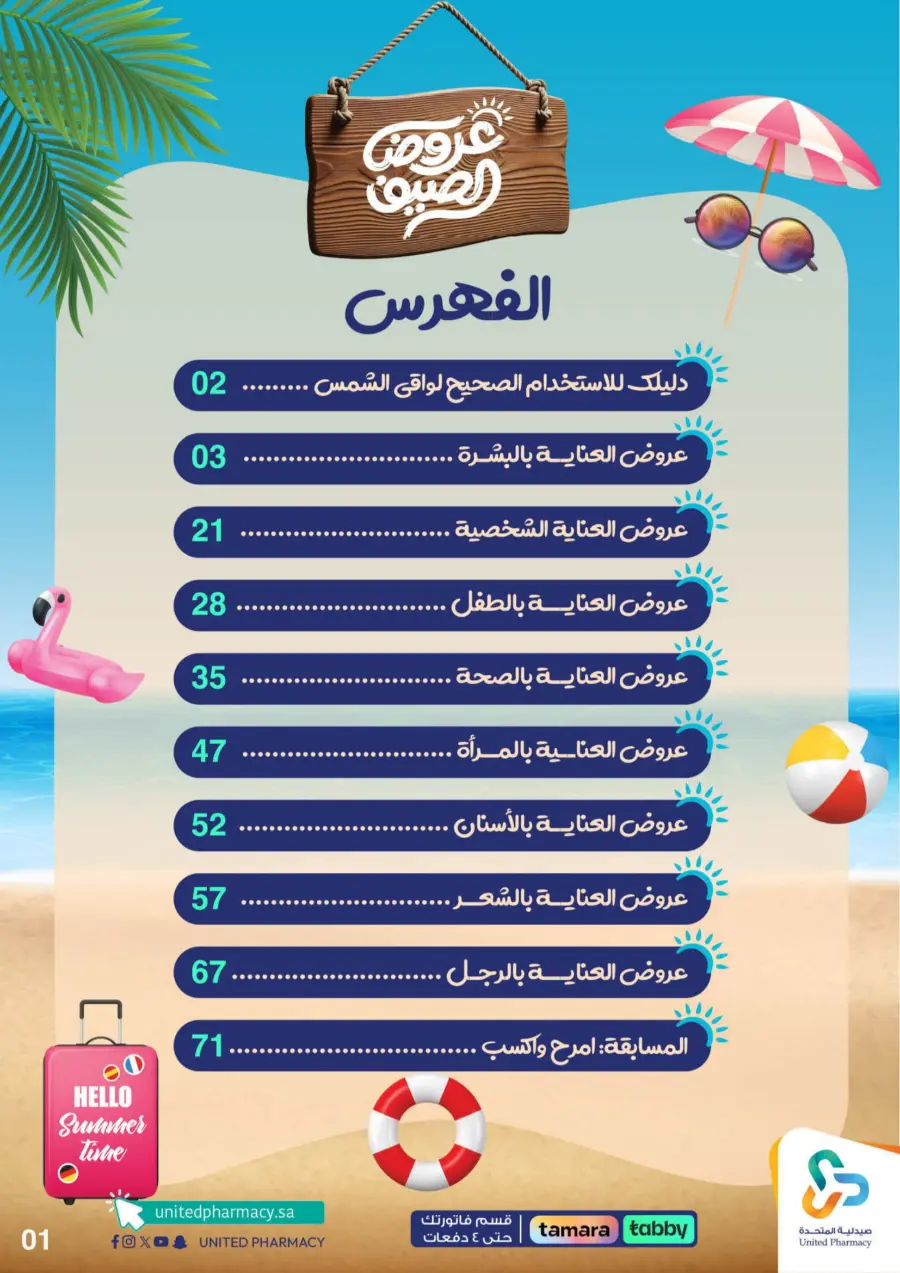 "Up to 60% Off – A Better Summer with Us!" In United Pharmacy Makkah