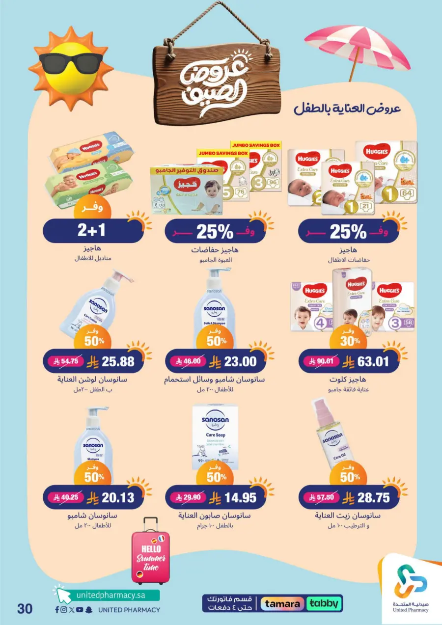 "Up to 60% Off – A Better Summer with Us!" In United Pharmacy Makkah