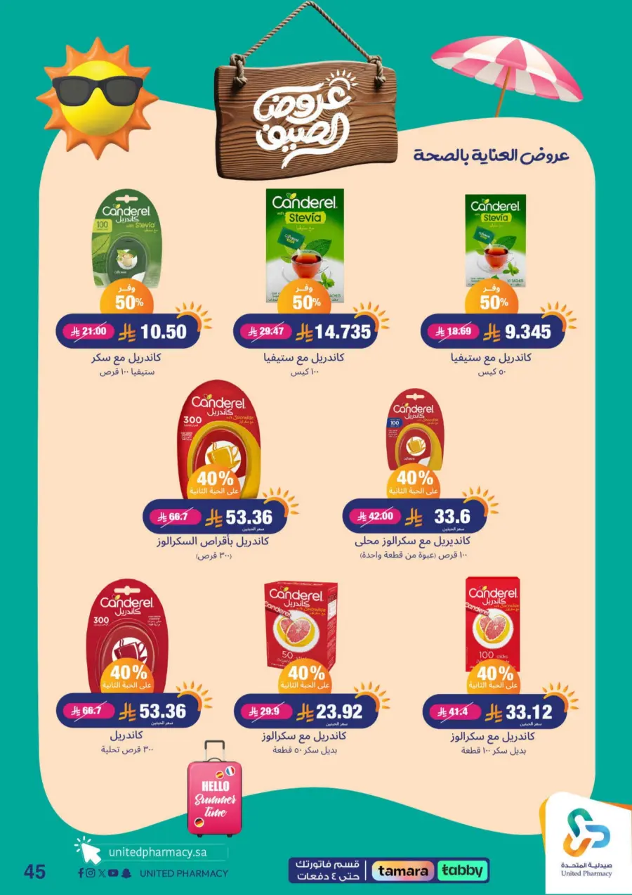 "Up to 60% Off – A Better Summer with Us!" In United Pharmacy Makkah