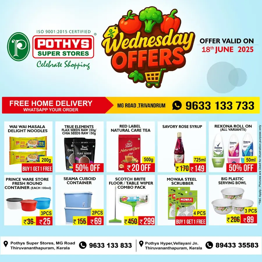 Wednesday Deal In Pothys Superstores Trivandrum