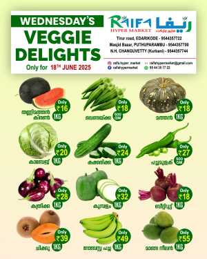 Wednesday Deal In Raifa Hypermarket Malappuram