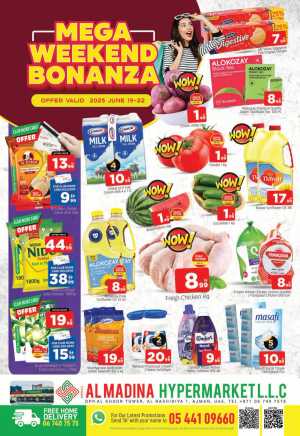 Mega Weekend Bonanza In Al Madina Hypermarket Sharjah / Ajman