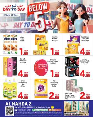 Below 5 Offers In Day to Day Dubai,Sharjah / Ajman