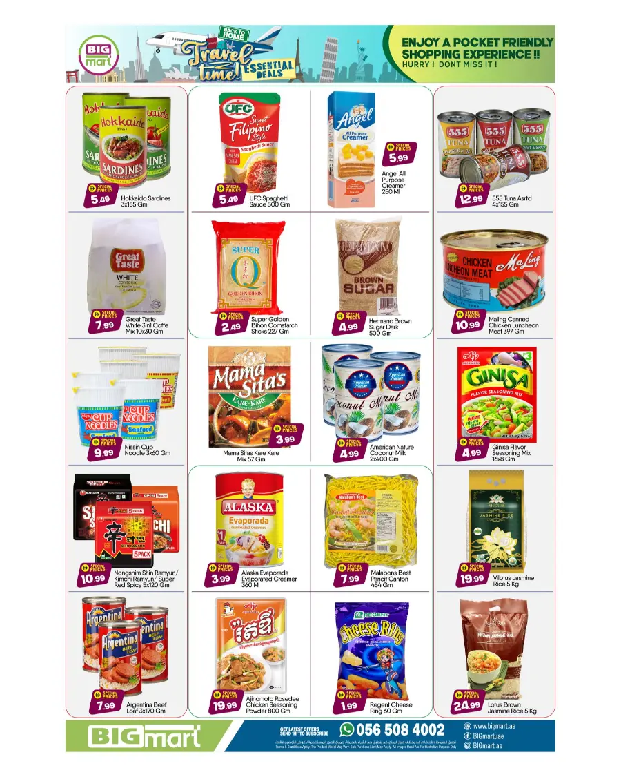 Travel Time In BIG mart Abu Dhabi