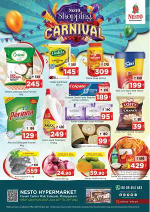 Shopping Carnival In Nesto Hypermarket Malappuram