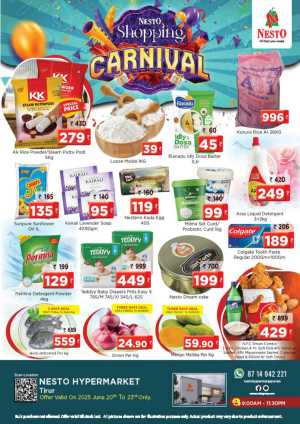 Biggest Shopping Carnival – Shop Now In Nesto Hypermarket Malappuram