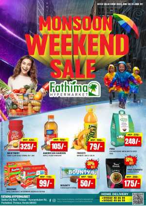 Monsoon Weekend Sale In Fathima Hypermarket Thrissur