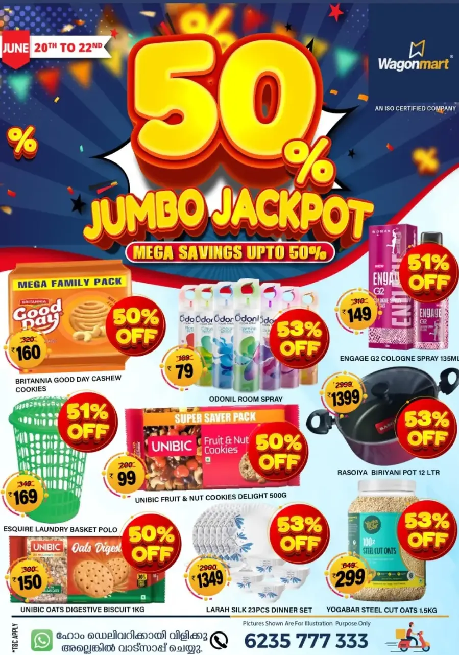 Mega Saving Up To 50% Offers In Wagonmart undefined
