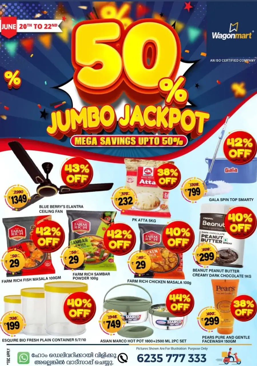 Mega Saving Up To 50% Offers In Wagonmart undefined