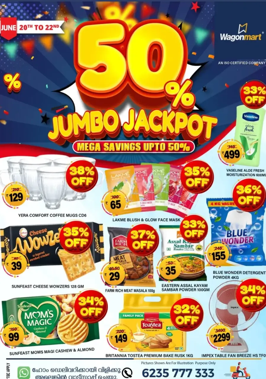 Mega Saving Up To 50% Offers In Wagonmart undefined