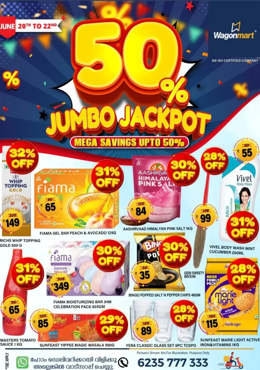 Mega Saving Up To 50% Offers In Wagonmart undefined