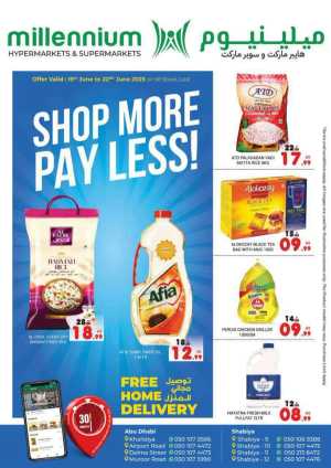 Shop More, Pay Less! In Millennium Hypermarket Abu Dhabi