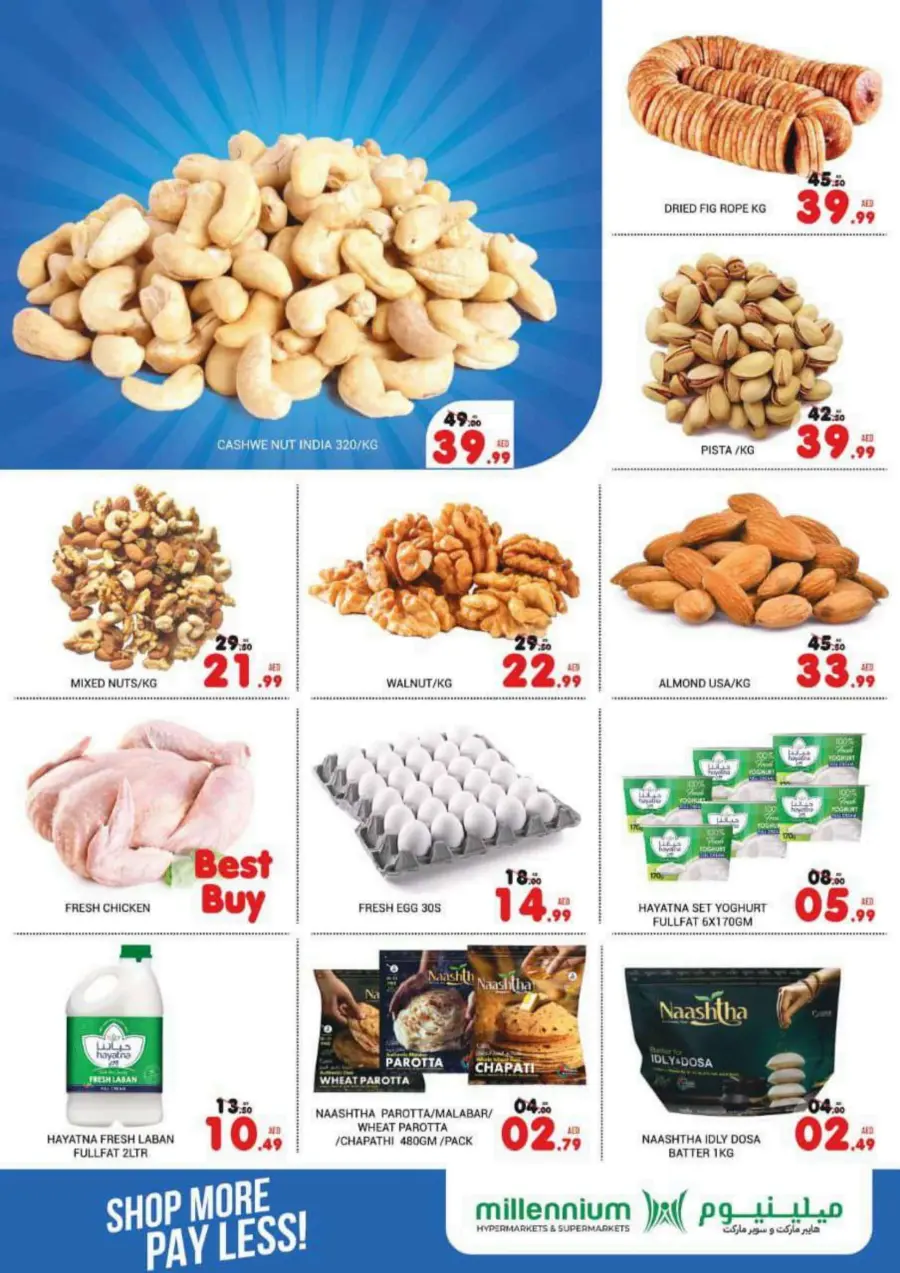 Shop More, Pay Less! In Millennium Hypermarket Abu Dhabi