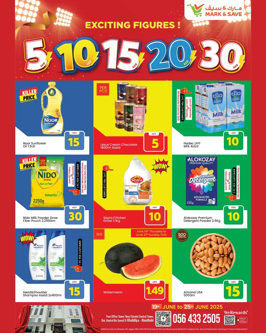 Exiting Figures In Mark & Save Abu Dhabi