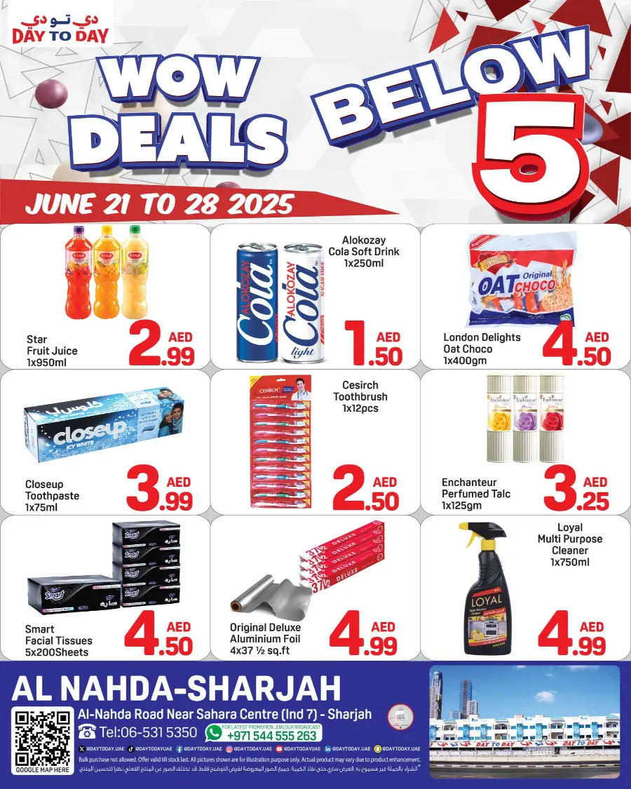 Wow Deals In Day to Day Sharjah / Ajman