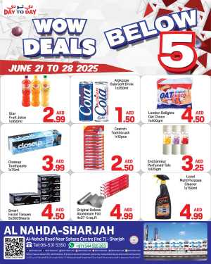 Wow Deals In Day to Day Sharjah / Ajman