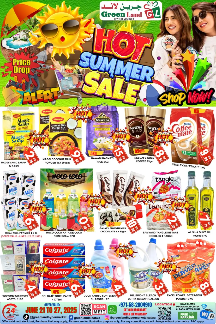 Hot Summer Sale In Green Land Hypermarket Dubai
