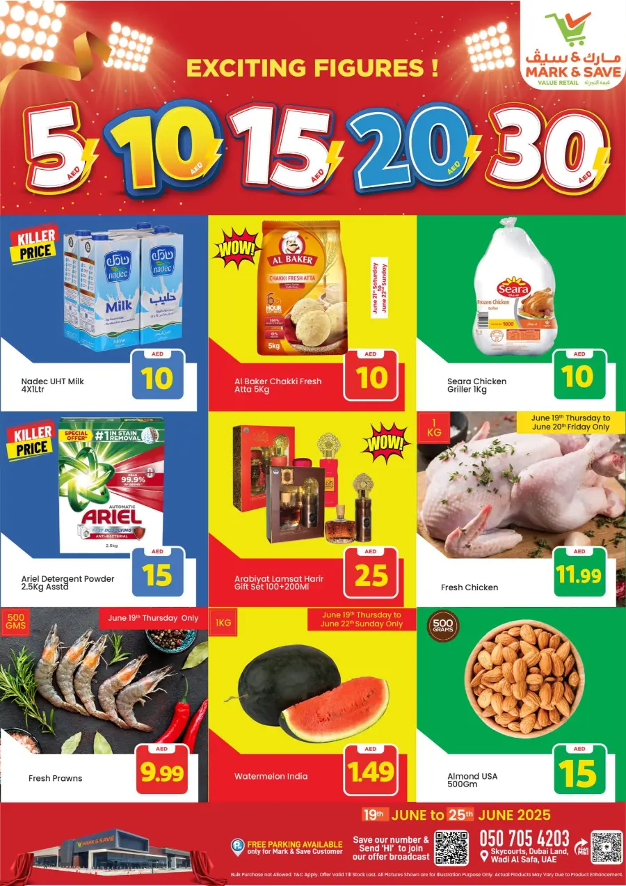 Exiting Figures In Mark & Save Dubai