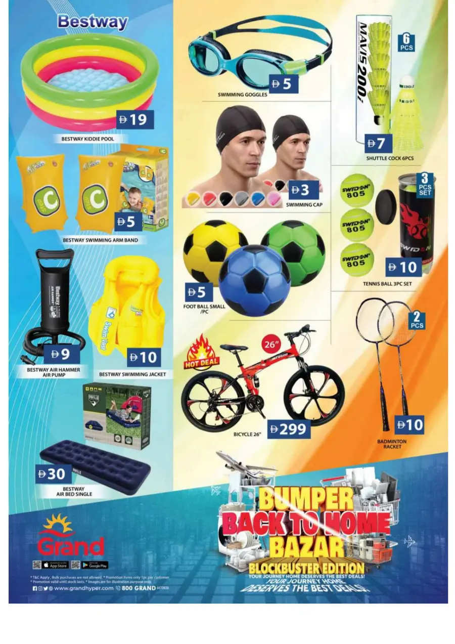 Bumber back to home bazar In Grand Hypermarket Sharjah / Ajman