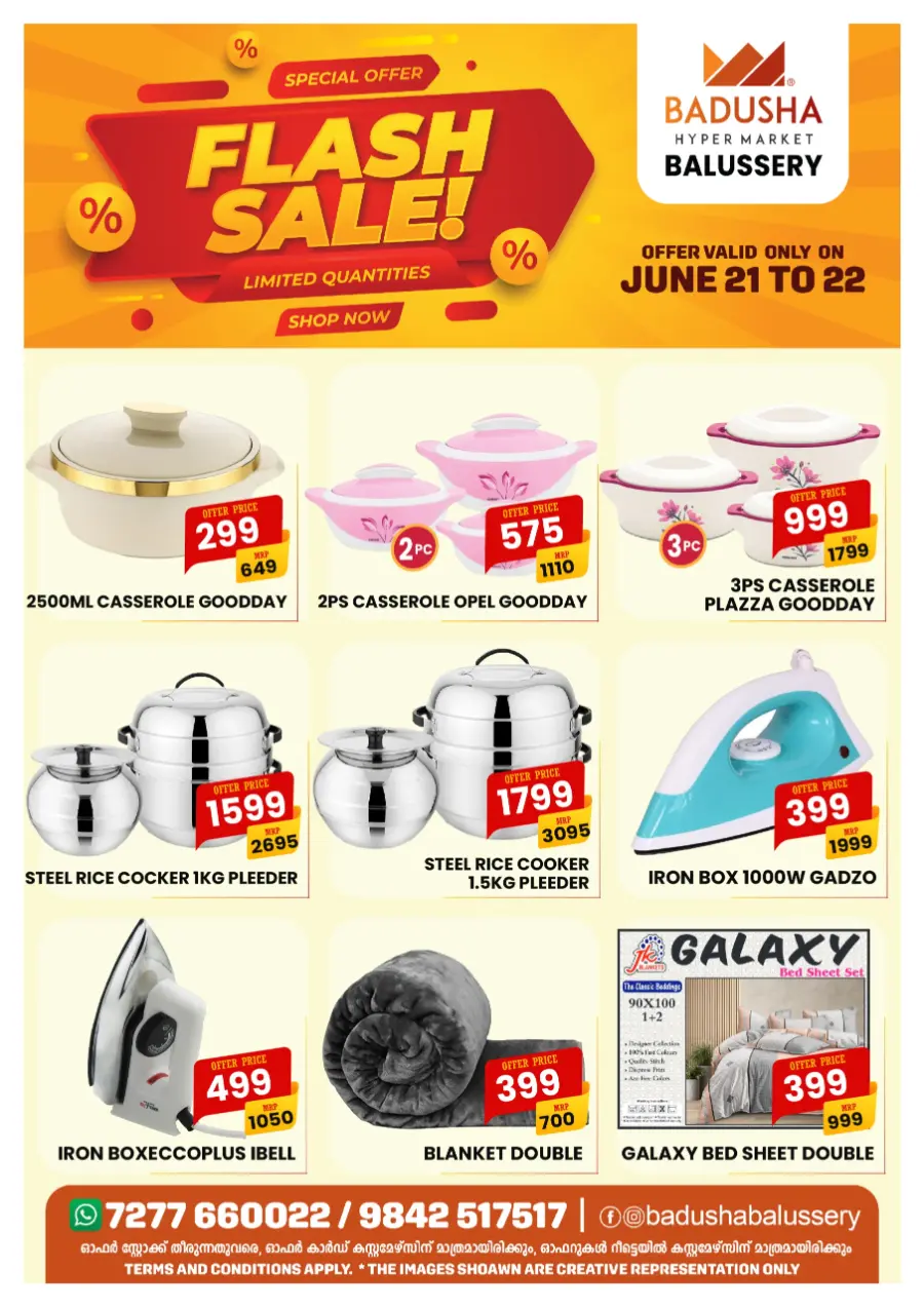 Flash sale In Badusha Hypermarket undefined