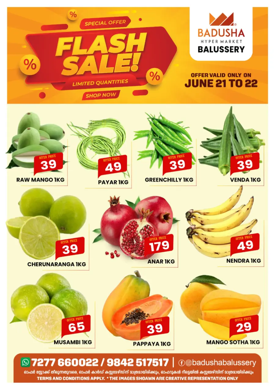 Flash sale In Badusha Hypermarket undefined