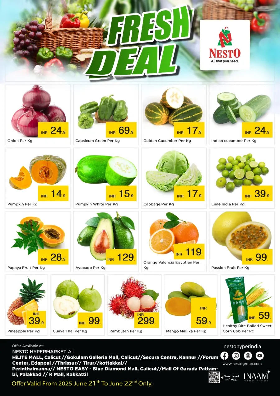 Fresh Deal In Nesto Hypermarket Malappuram